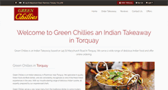 Desktop Screenshot of greenchilliestorquay.co.uk