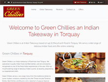 Tablet Screenshot of greenchilliestorquay.co.uk